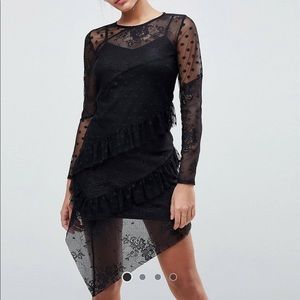 ASOS sheer slip dress
